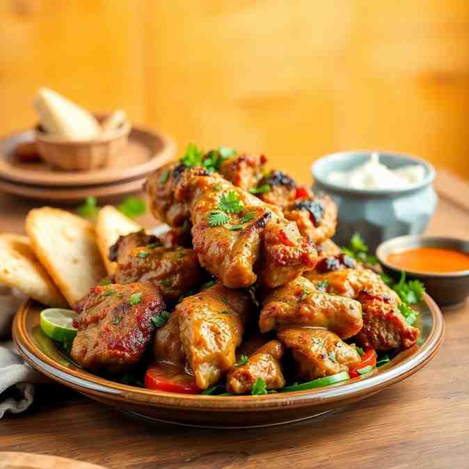 Azerbaijani Kebabs Master Juicy Chicken Skewers & Lamb Kebab Tips